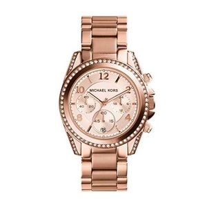 Michael Kors Rose Goldtone Blair Chronograph Watch
